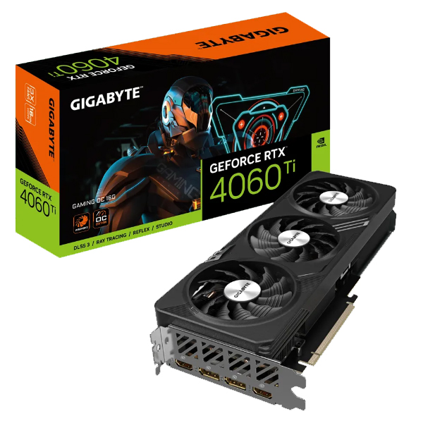 Cạc màn hình Gigabyte 4060 Ti GAMING OC (16GB/ GDDR6/ 128 bit)