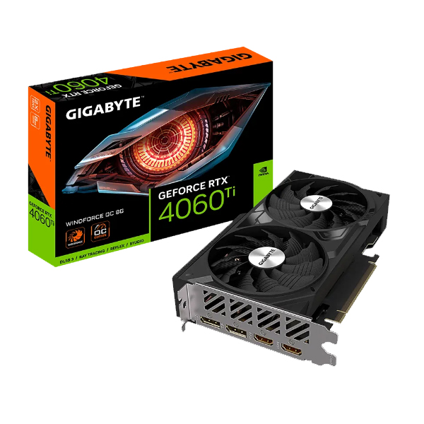 Cạc màn hình Gigabyte GeForce RTX 4060 Ti WINDFORCE OC (8GB/ GDDR6/ 128 bit)
