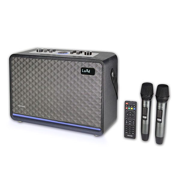 Loa Bluetooth Microlab KTV200 Pro (kèm 2 micro không dây) - Màu đen