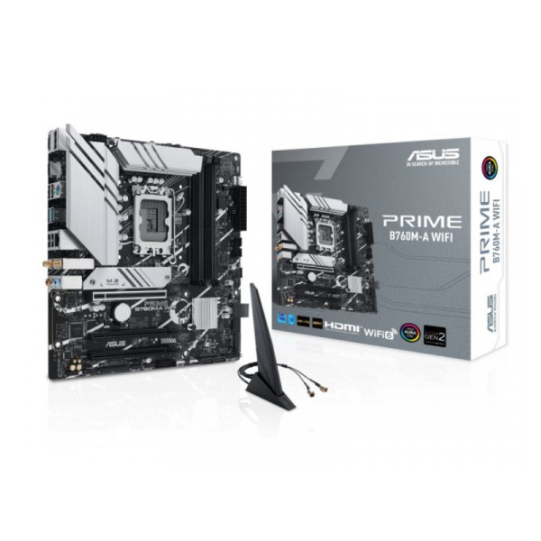Mainboard Asus Prime B760M-A WIFI D5 (Intel B760/ Socket 1700/ M-ATX/ 4 khe ram/ DDR5/ 2.5 Gigabit LAN)