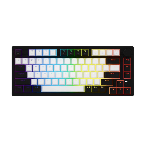 Bàn phím cơ Dareu EK75 White Black DareU Dream switch (keycap PBT)