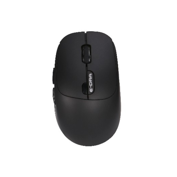 Chuột không dây công thái học E-Dra EM605W Đen (Bluetooth/Wireless/ Pin sạc)