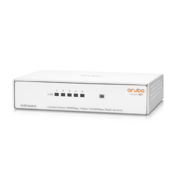 Switch HPE Instant On 1430 5G R8R44A (Gigabit 1000Mbps/ 5 Cổng/ Vỏ Thép)