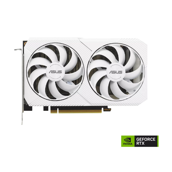 Cạc màn hình Asus Dual GeForce RTX 3060 White Edition (12Gb/ GDDR6/ 192 bit)