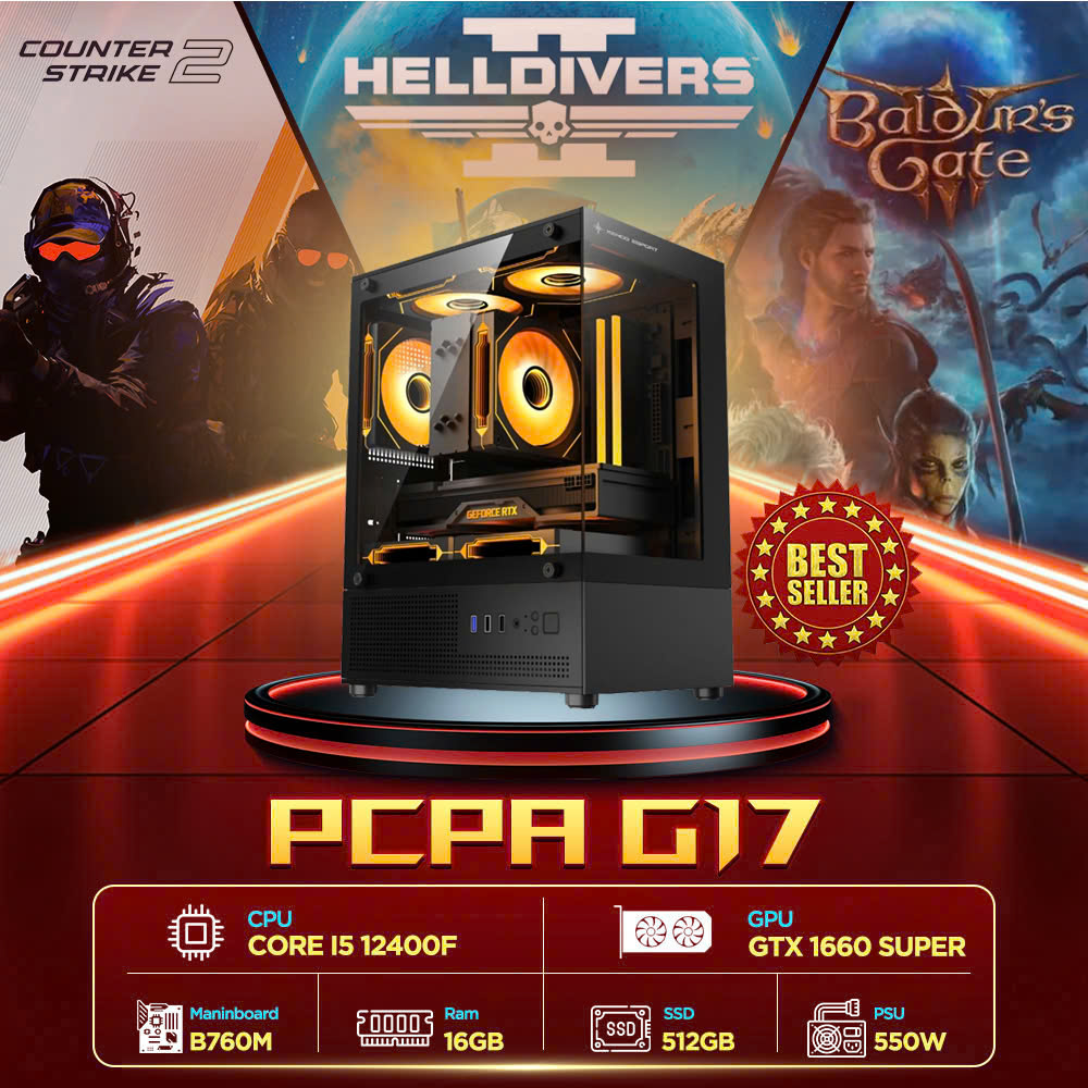 Máy tính PCPA G17 (i5 12400F/16GB/GTX 1660 Super 6Gb)