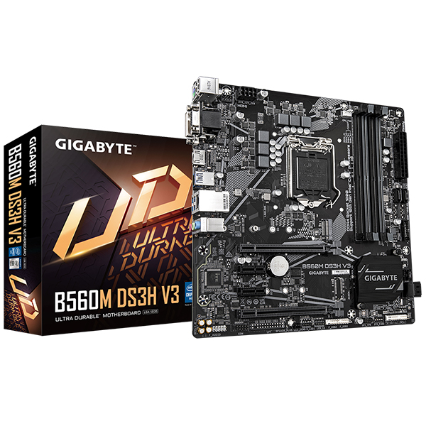 Mainboard Gigabyte B560M DS3H V3 (Intel B560/ Socket 1200/ M-ATX/ 4 khe ram/ DDR4)