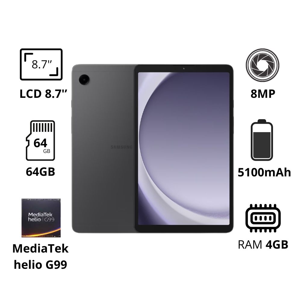 Máy tính bảng Samsung Galaxy Tab A9 Wifi - X110 (4GB/ 64GB/ Xám)