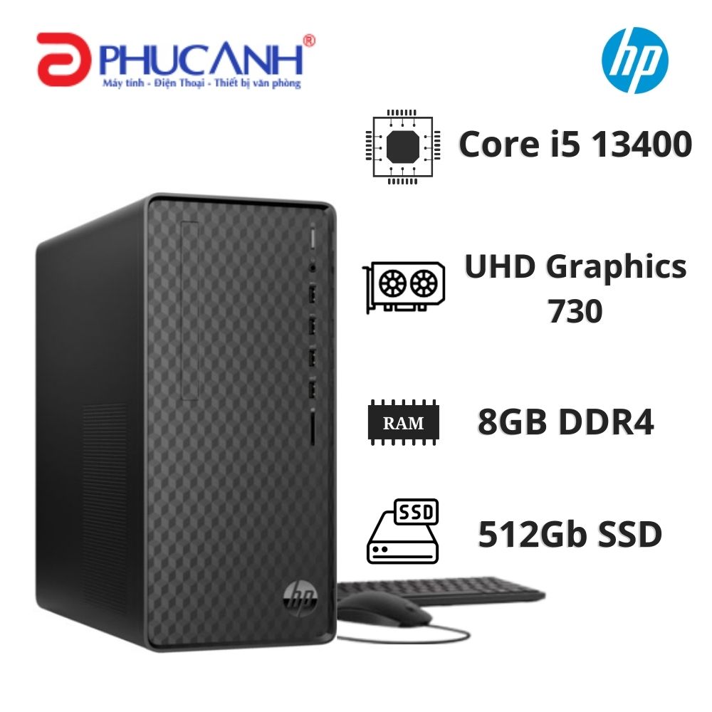 PC HP M01 F3006D 8C5S2PA (I5 13400/ 8GB/ 512GB SSD/ Wifi + BT/ Win11)