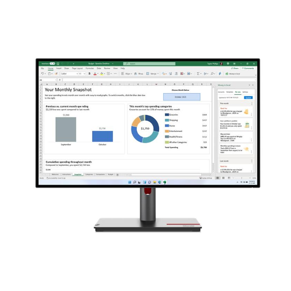 Màn hình Lenovo ThinkVision P27h-30 63A1GAR1WW (27Inch/ 2K/ 4ms/ 60HZ/ 350cd/m2/ IPS/ USB-C)