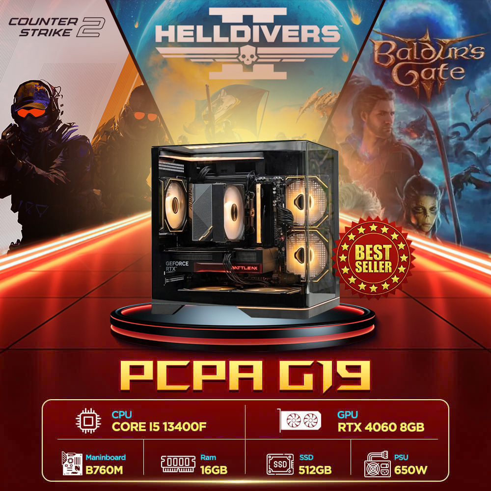 Máy tính PCPA G19 (i5 13400F/16GB/RTX 4060 8Gb/650W)