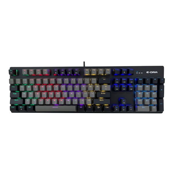 Bàn phím cơ E-Dra EK3104L - Beta (Black + Dark Gray)  Blue Switch