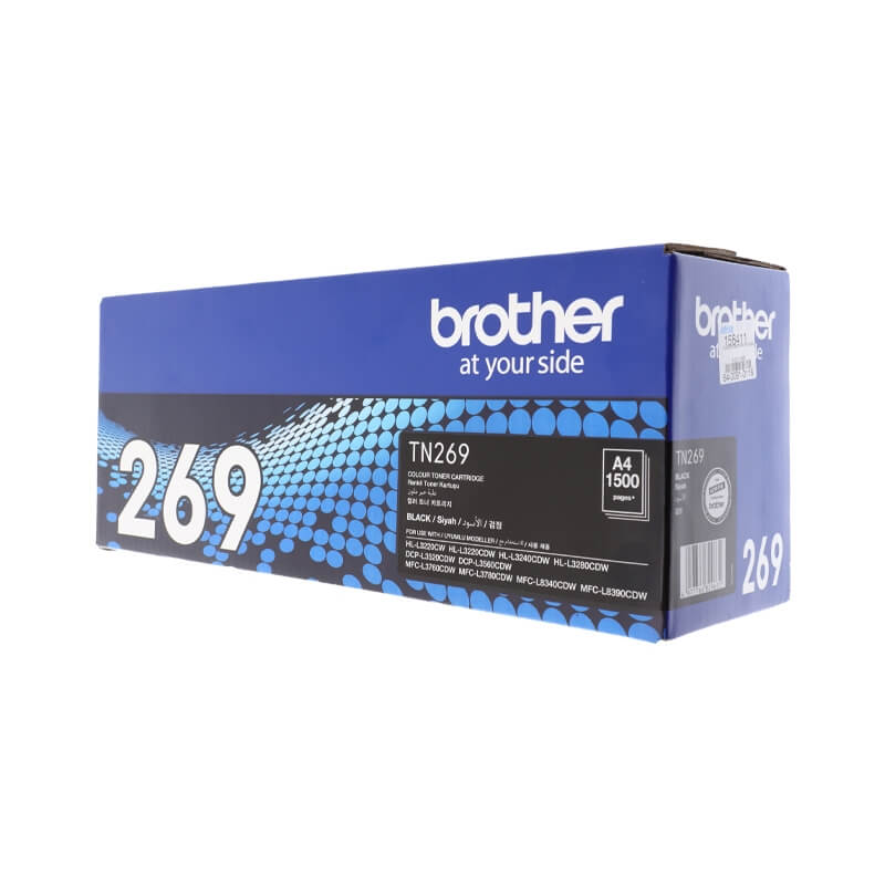 Mực in laser Brother TN269BK (Dùng cho máy L3240CDW/L3280CDW/DCP-L3560CDW/MFC-L3760CD/L8340CDW)