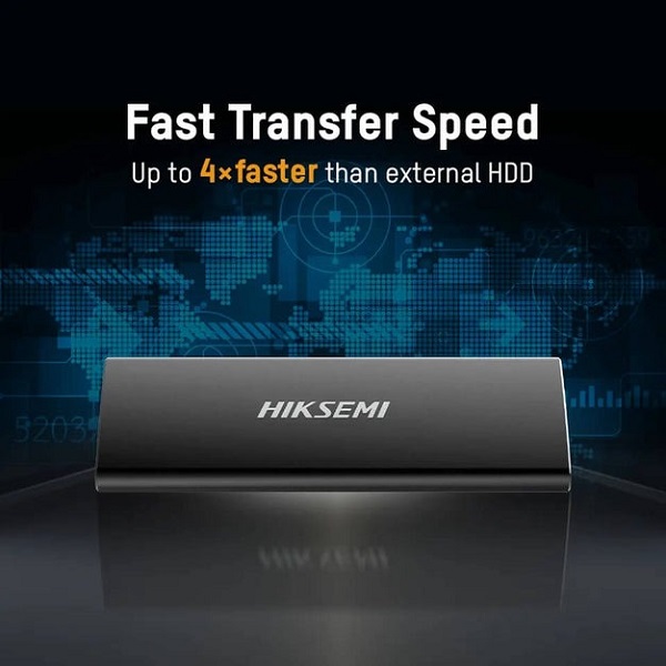 Ổ cứng di động SSD HIKSEMI 128Gb HS-ESSD-T200N (Type-C và USB3.1/ 450MB/s/ 400MB/s/ Đen)