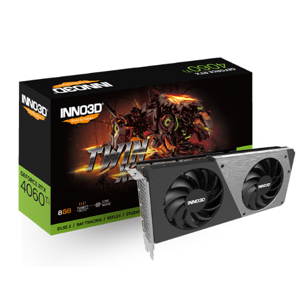 Cạc màn hình Inno3D GEFORCE RTX 4060 Ti 8GB TWIN X2