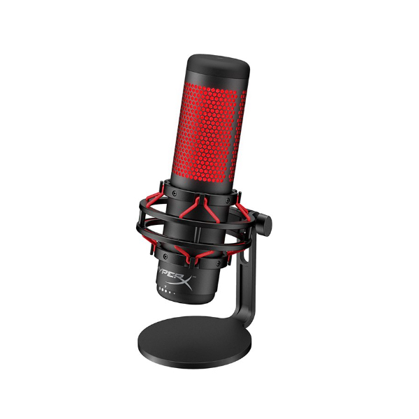 Micro HYPERX QUADCAST GAMING BLACK RED - HX-MICQC-BK