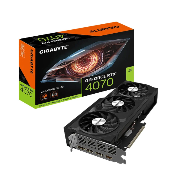 Cạc màn hình Gigabyte GeForce RTX 4070 SUPER WINDFORCE OC (12Gb/ GDDR6X/ 192 bit)