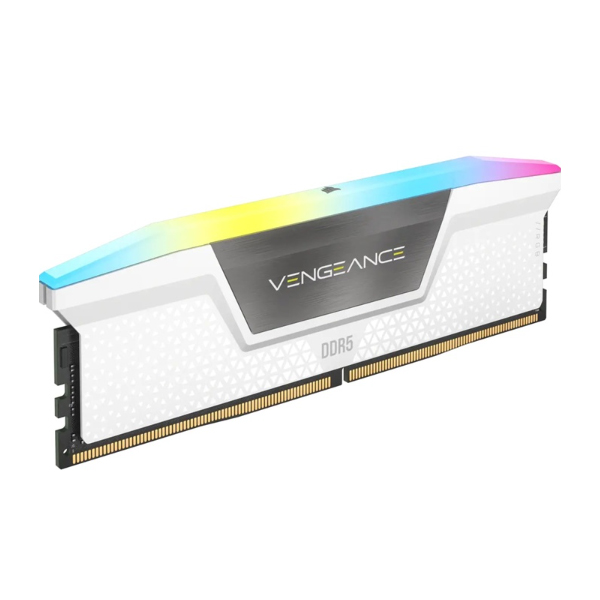Ram desktop Corsair Vengeance RS RGB 32GB (2x16GB) DDR5 bus 5600MHz White (CMH32GX5M2B5600C40W)