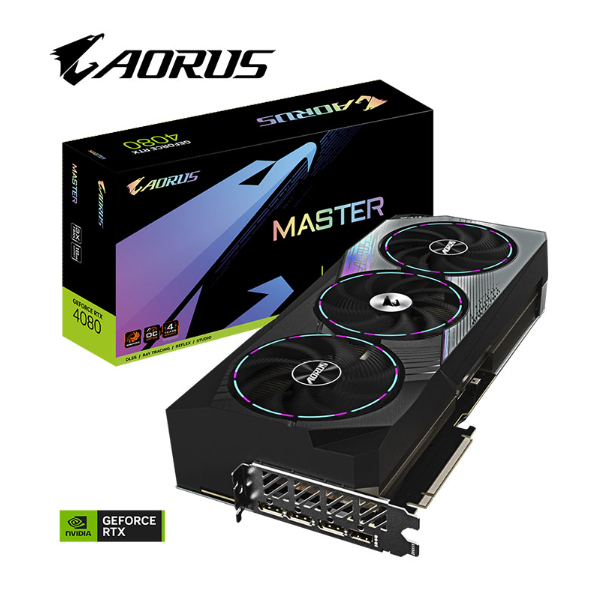Cạc màn hình Gigabyte AORUS GeForce RTX 4080 SUPER MASTER (16GB/ GDDR6X/ 256 bit)