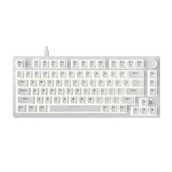 Bàn phím cơ Dareu EK75 Full White DareU Firefly switch (LED RGB)