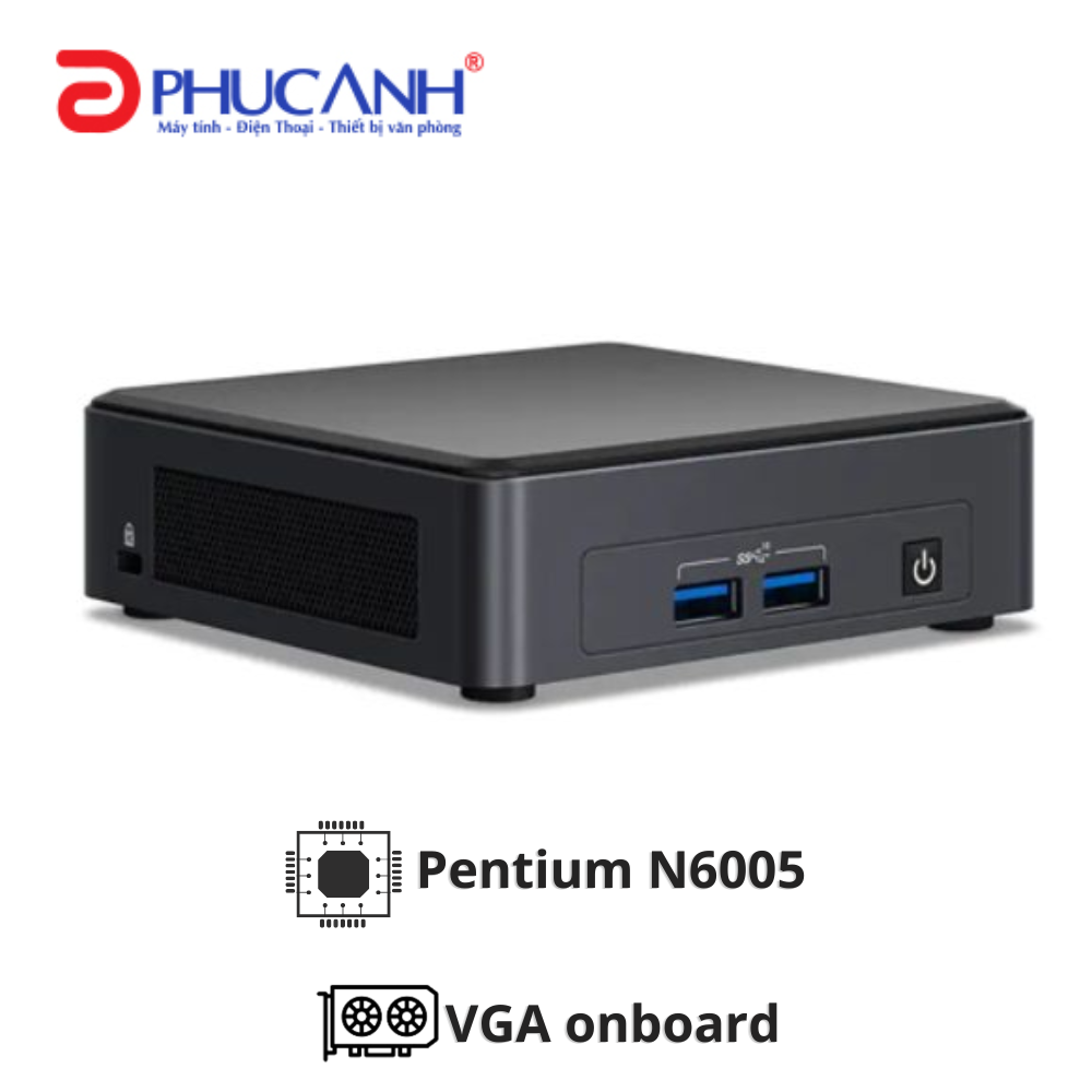 Mini PC Asus NUC 11 Essential NUC11ATKPE (Pentium N6005/ NoOS/ 3Y/ Kèm cáp nguồn)