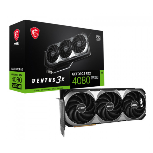 Cạc màn hình MSI GeForce RTX 4080 SUPER VENTUS 3X OC 16GB (GDDR6X/ 256 bit)