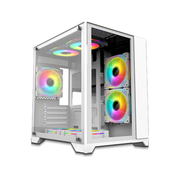Vỏ máy tính VSP AQUANAUT PREMIUM GAMING M-ATX X2 Trắng