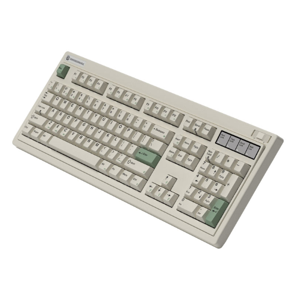 Bàn phím cơ FL-Esports OG104 Classic White 3 Mode Kailh Coolmint V2 switch (Bluetooth/Wireless/ LED RGB)