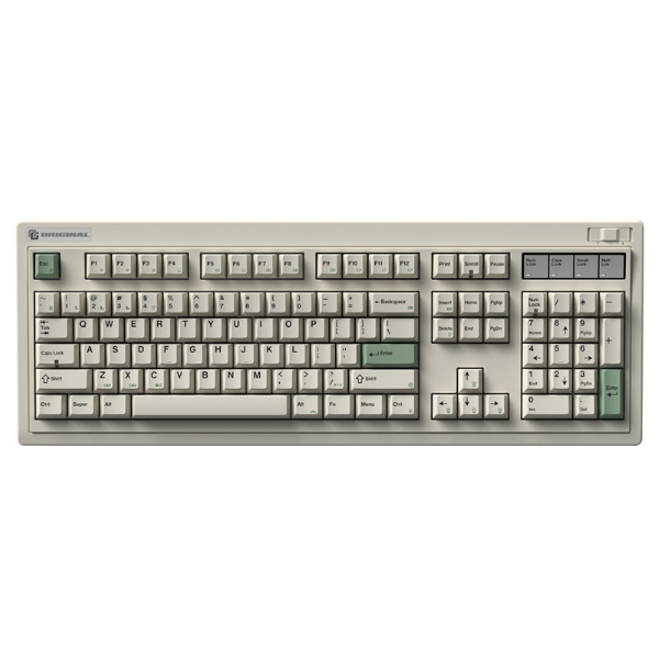 Bàn phím cơ FL-Esports OG104 Classic White 3 Mode Kailh Coolmint V2 switch (Bluetooth/Wireless/ LED RGB)