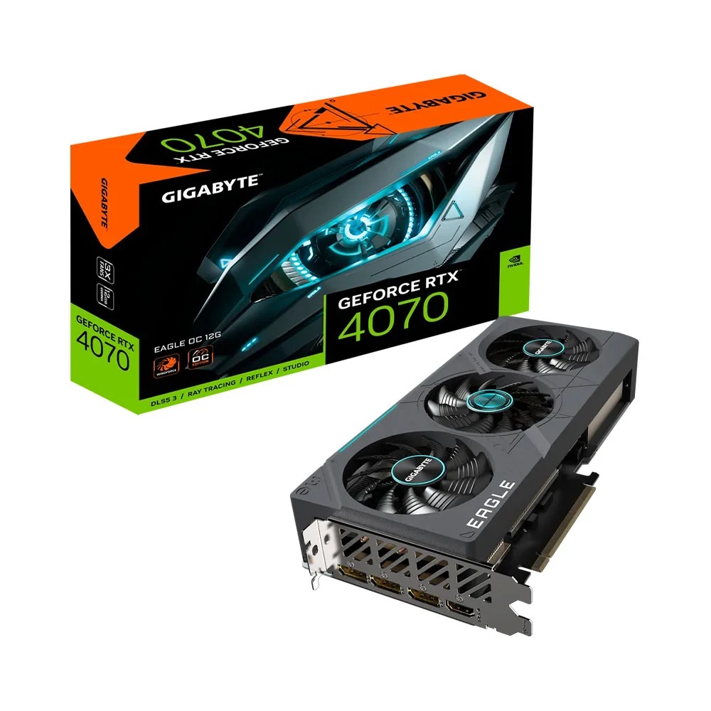 Cạc màn hình Gigabyte GeForce RTX 4070 EAGLE OC V2 (12Gb/ GDDR6X/ 192 bit)