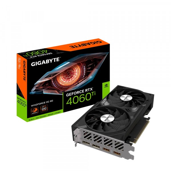 Cạc màn hình Gigabyte GeForce RTX 4060 Ti WINDFORCE OC V2 (8GB/ GDDR6/ 128 bit)