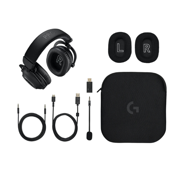 Tai nghe Gaming Logitech Không dây PRO X 2 LIGHTSPEED BLACK 981-001264