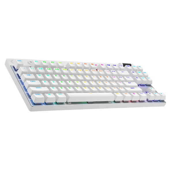 Bàn phím cơ Logitech Không dây G Pro X TKL LightSpeed Wireless White Tactile switch