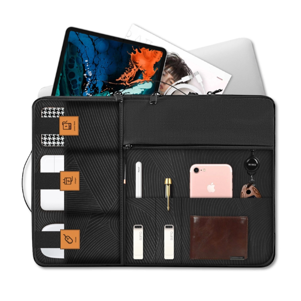 Túi chống sốc laptop WIWU ALPHA DOUBLE LAYER SLEEVE 16 inch màu đen