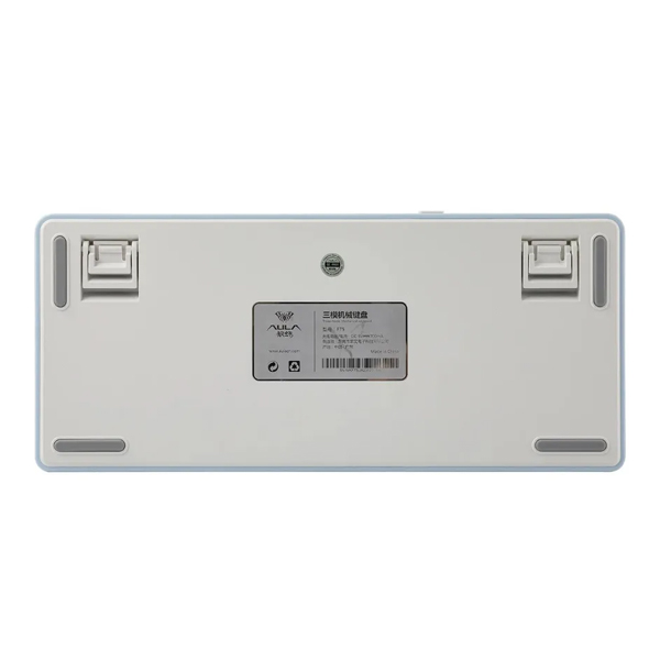 Bàn phím cơ Aula 3 MODE F75 Xanh nhạt+trắng+xanh đậm Grey Wood V3 switch (Bluetooth/Wireless/ LED RGB)