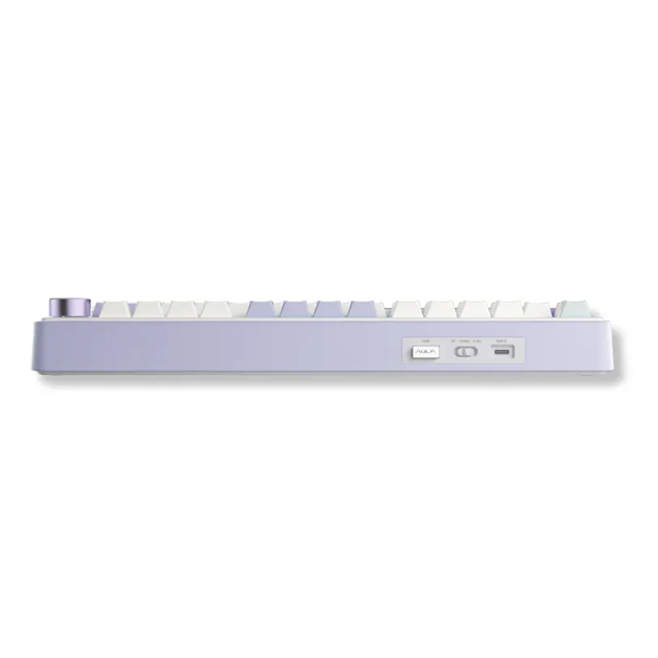 Bàn phím cơ Aula 3 MODE F75 Tím nhạt + Be + Xanh lá Grey Wood V3 switch (Bluetooth/Wireless/ LED RGB)