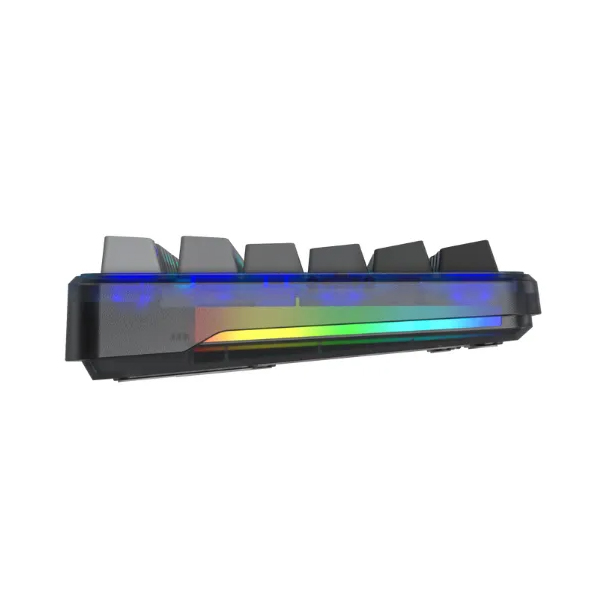 Bàn phím cơ Aula 3 MODE F87 PRO Black Gradient Grey Wood V4 switch (Bluetooth/Wireless/ LED RGB)