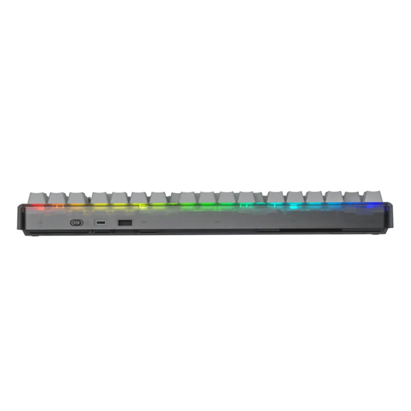 Bàn phím cơ Aula 3 MODE F87 PRO Black Gradient Grey Wood V4 switch (Bluetooth/Wireless/ LED RGB)