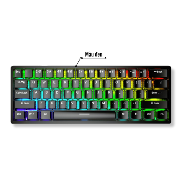 Bàn phím cơ Aula F3261 Đen Blue Switch (LED RGB)