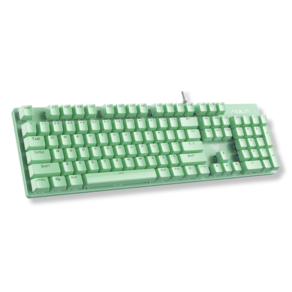 Bàn phím cơ Aula S2022 Xanh Lá Blue Switch (LED Rainbows)