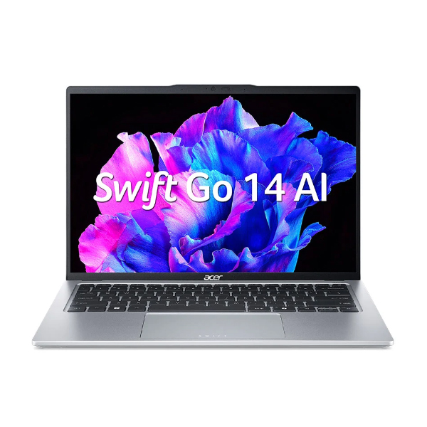 Laptop Acer Swift Go AI 2024 SFG14-73-53X7 NX.KSLSV.001 (Ultra 5 125H/ 16GB/ 512GB SSD/ 14 inch 2.8K/ 120Hz/ Win11/ Silver/ Vỏ nhôm/ 2Y)