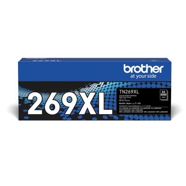 Mực in laser Brother TN269XLBK (Dùng cho máy L3240CDW/L3280CDW/DCP-L3560CDW/MFC-L3760CD/L8340CDW)