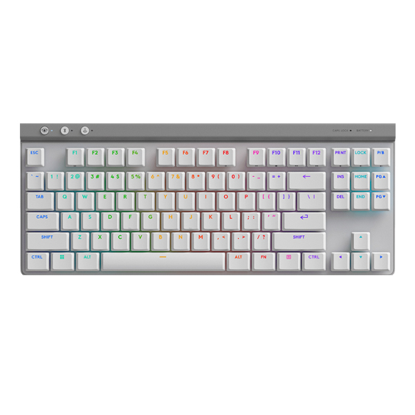 Bàn phím cơ Logitech Không dây G515 LightSpeed TKL White Tactile switch (Bluetooth/Wireless/ LED RGB/ Trắng)