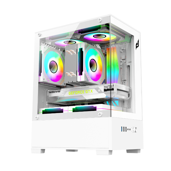 Vỏ máy tính E-Dra ECS1303 White (Mini Tower/ M-ATX/ Trắng)