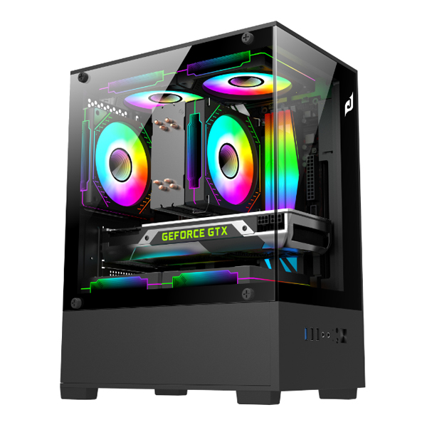 Vỏ máy tính E-Dra ECS1303 Black (Mini Tower/ M-ATX/ Đen)