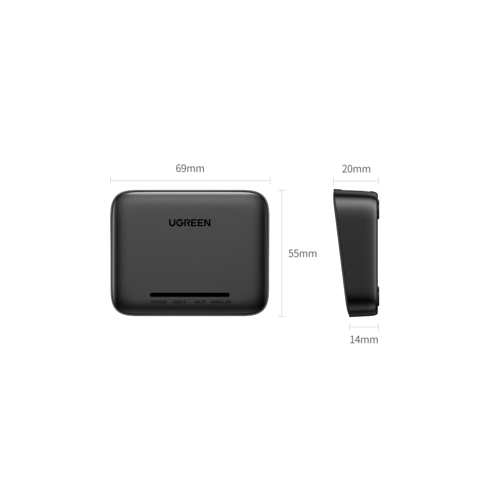Thiết bị Printer Server qua mạng Lan hoặc Wifi Ugreen 10941