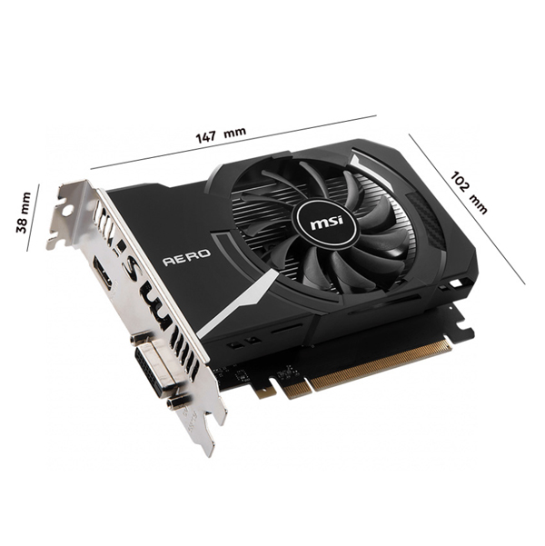 Cạc màn hình MSI GeForce GT 1030 AERO ITX 4GD4 OC (GDDR4/ 64 bit)