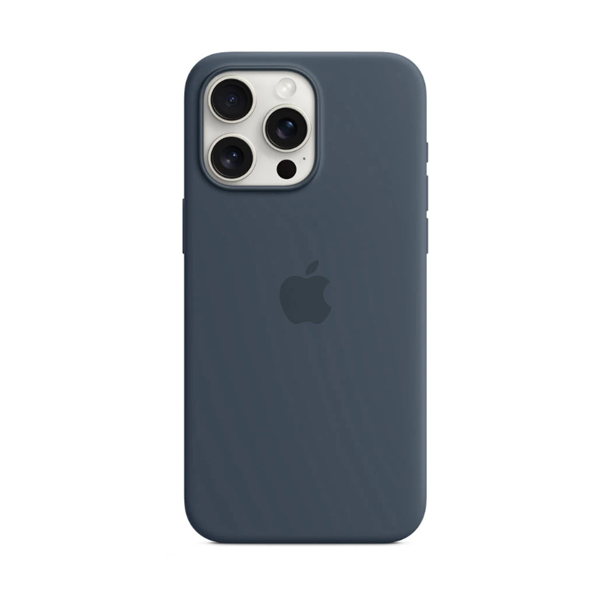 Ốp lưng Apple iPhone 15 Pro Max Silicone MagSafe - Storm Blue