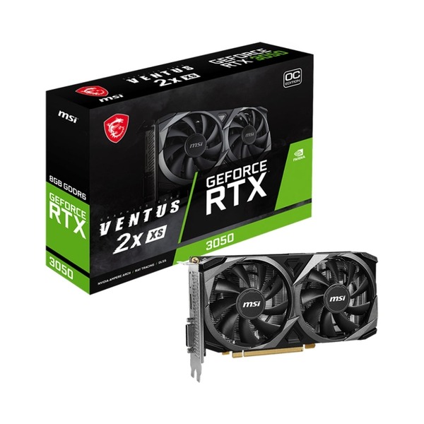 Cạc màn hình MSI RTX 3050 VENTUS 2X XS 8GB OC (DDR6/ 128 bit)