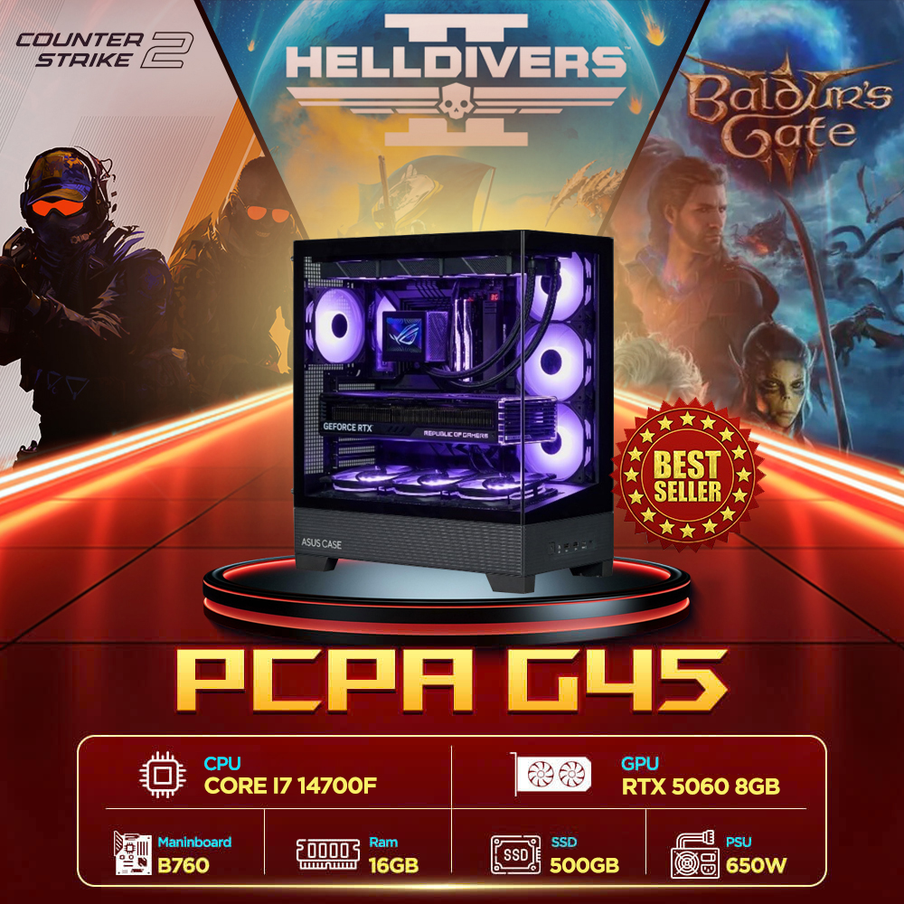 Máy tính PCPA G45 (Core i7/16GB/RTX 5060 8Gb/650W)