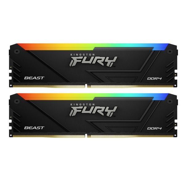 Ram desktop Kingston FURY Beast RGB 64GB (2x32GB) DDR4 3600MHz (KF436C18BB2AK2/64)